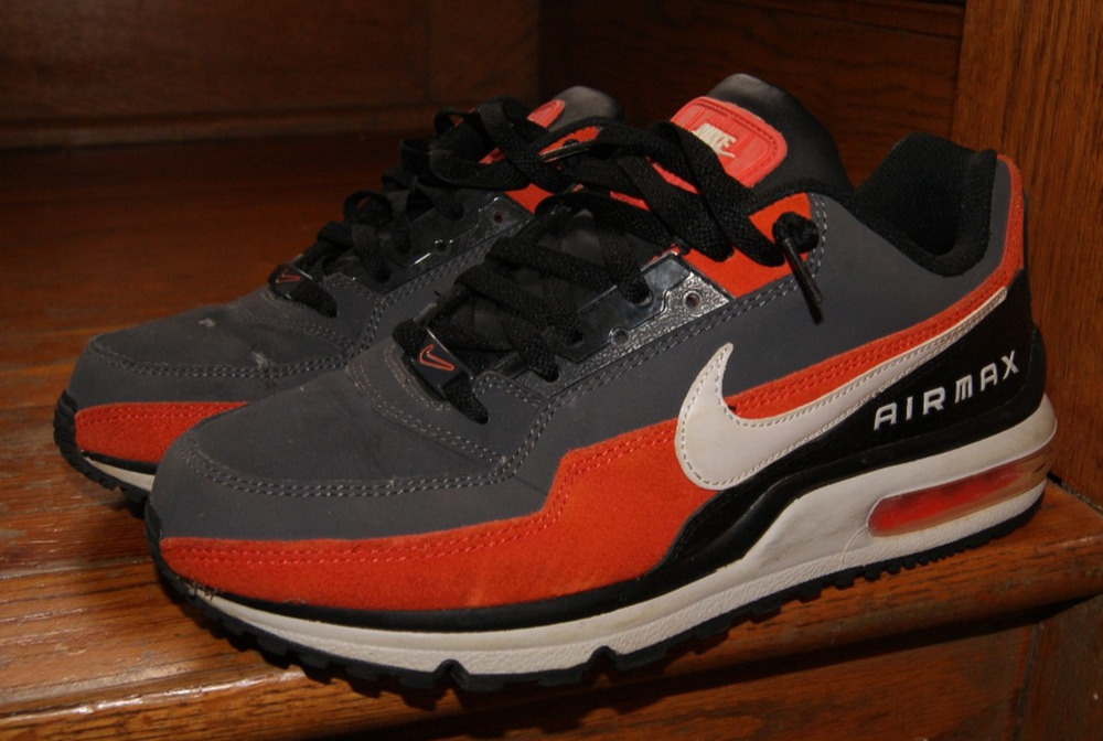 Nike Air Max LTD 3 Wright Shoes Mens 10 Orange Gray Black Sneakers 407979-028
